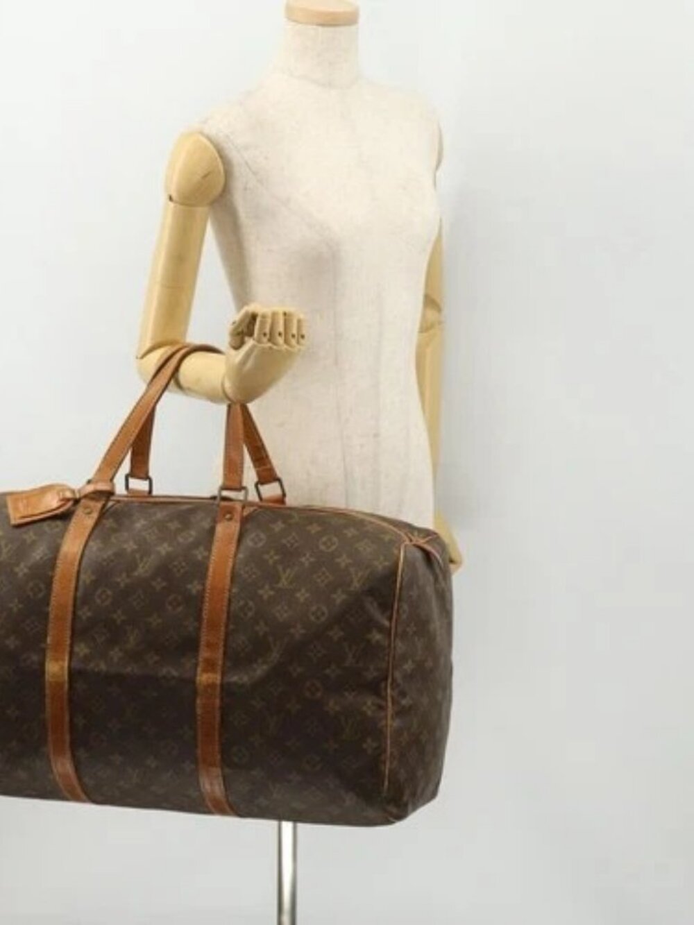 LOUIS VUITTON Monogram Sac Souple 55 Boston Bag M41622 LV Auth BAZ853 - Picture 14 of 16